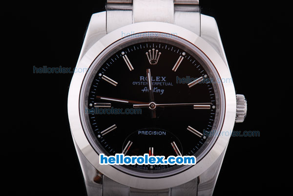 Rolex Air-King Oyster Perpetual Automatic with Black Dial - Click Image to Close